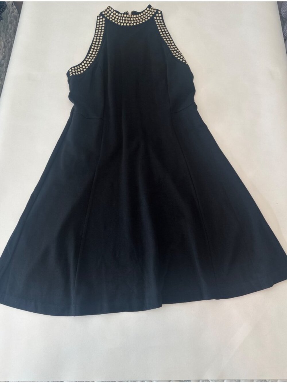 Designer Carmen Marc Valvo black sleeveless dress, Large - Picture 6 of 7